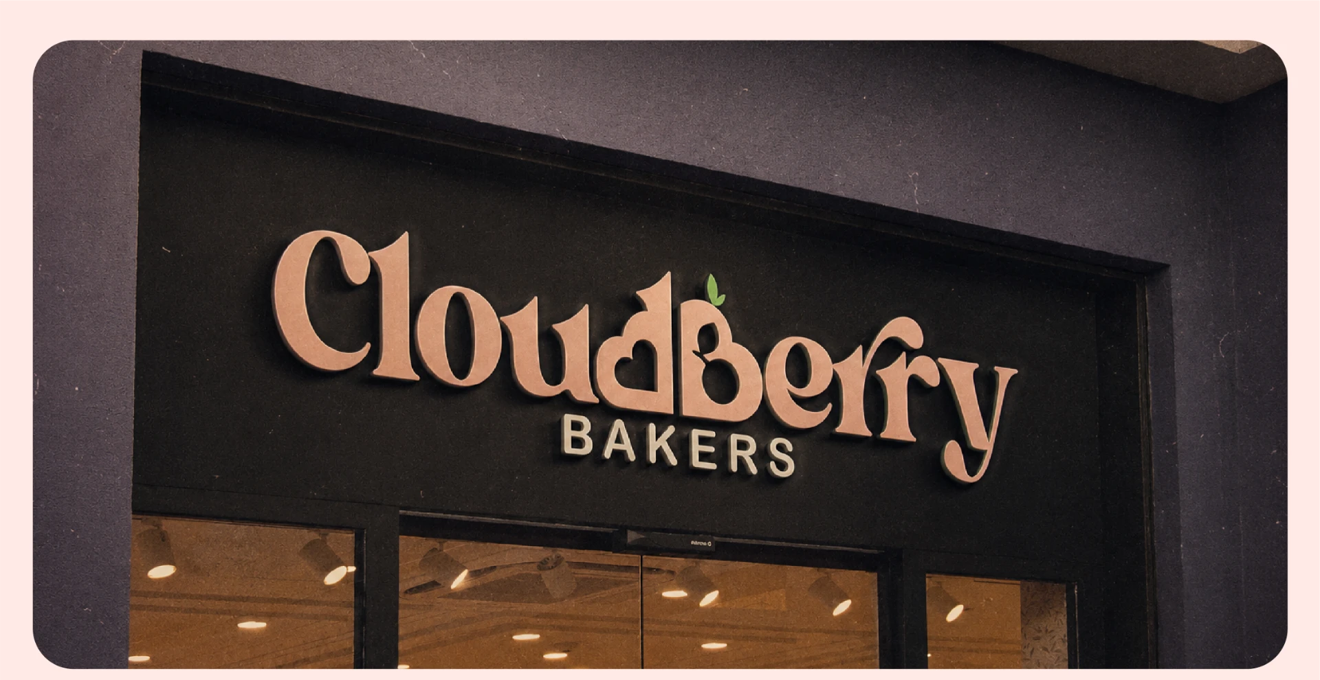 Cloudberry Bakers storefront signage