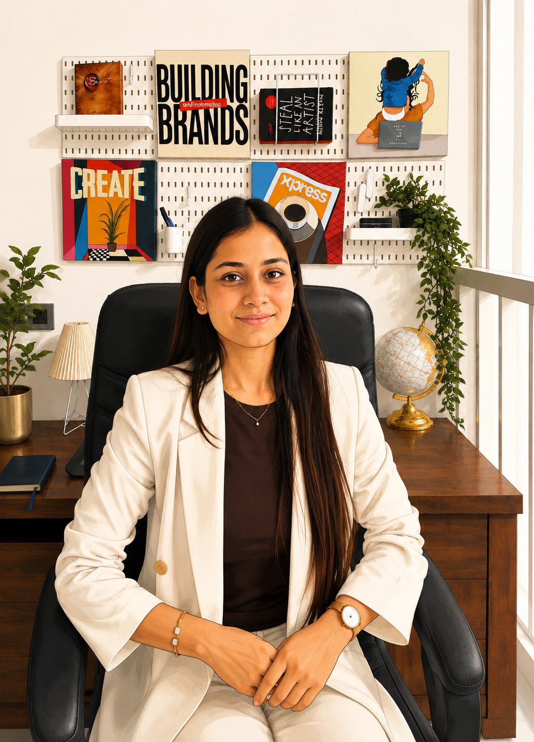 Xpress Branding founder and designer in studio